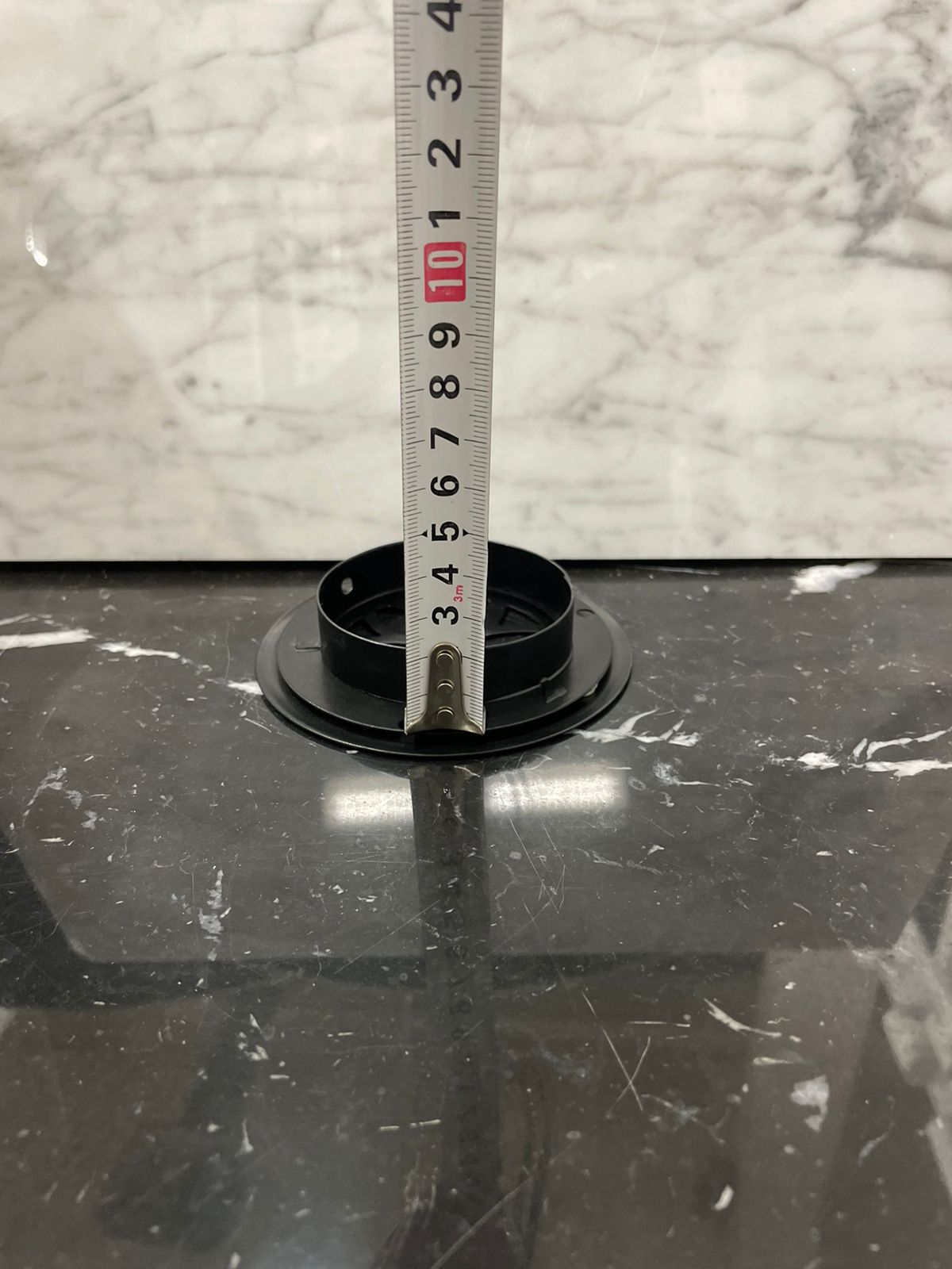 Решётка вентиляционная на магнитах цветок 100 мм черная