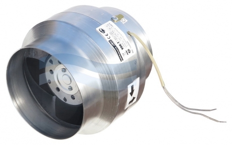 Вентилятор канальный термостойкий ВОК 150/120 Т ОК (+150 С) (для камина, саун и бань, хамам)